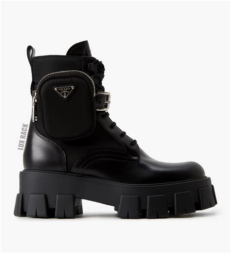 prada combat boots tall|Prada ankle boots women's.